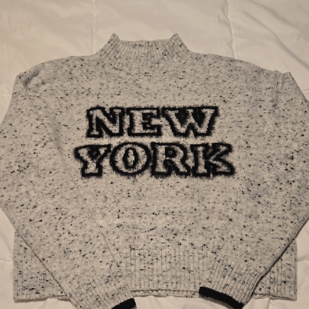 2 for $20 Gray Mock Neck New York Sweater